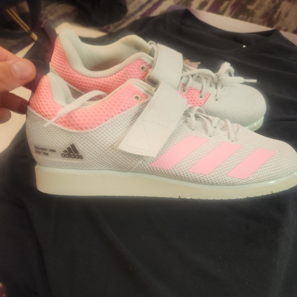 adidas Shoes - NEW Adidas Powerlift 5 Weightlifting Shoes GY8920 Size 11 W or  10 M Green Pink